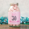 Personalised Jar Of Strawberry Bonbons - The Big 30