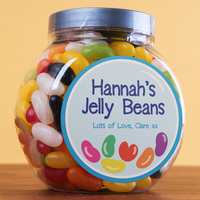 Personalised Jelly Beans Jar - Jelly Heart