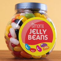 Personalised Jelly Beans Jar - Red Label