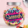 Personalised Jelly Beans Jar - Sixteen