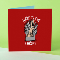Personalised Katie Abey Card - Hare to the Throne