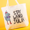 Personalised Katie Abey Tote Bag - Stay Weird