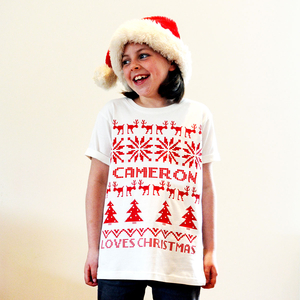 Personalised Kids Winter T-Shirt