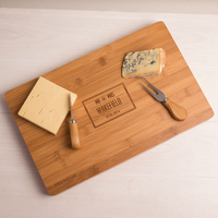 Personalised Large Rectangular Wooden Cheese Board - Mr & Mrs