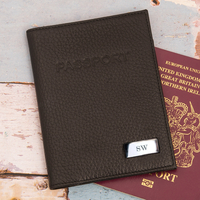 Personalised Leather Passport Holder