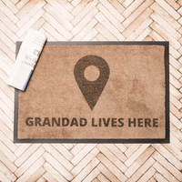 Personalised Lives Here Indoor Doormat