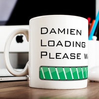 Personalised Loading Caffeine Mug