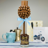 Personalised Malteser Hat & Moustache Sweet Tree