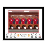 Personalised Manchester United Dressing Room Print