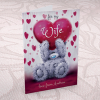 Personalised Me to You Card - For My Wife