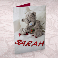 Personalised Me to You Card - Rose Petals