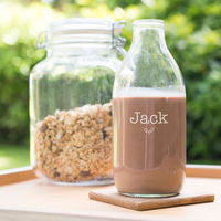 Personalised Milk Bottle - Swirl