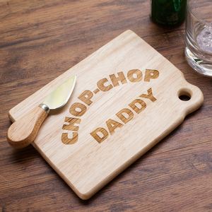 Personalised Mini Chopping Board - Chop-Chop!