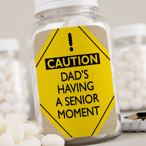 Personalised Mints - CAUTION! Senior Moment