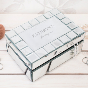 Personalised Mirrored Jewellery Box