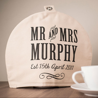 Personalised Mr and Mrs Tea Cosy