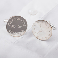 Personalised New Daddy Cufflinks