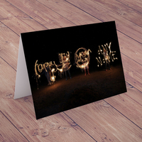 Personalised New Year Card - Sparklers