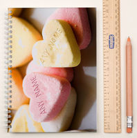 Personalised Notebook - Love Sweets