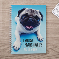 Personalised Notebook - Pug