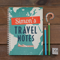 Personalised Notebook - Travel Notes