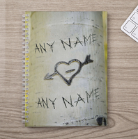 Personalised Notebook - Tree Carving