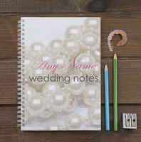 Personalised Notebook - Wedding Pearls