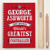 Personalised Notebook - World