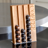Personalised Oak Coffee Pod Rack