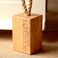 Personalised Oak Doorstop
