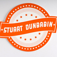 Personalised Orange Room Sign
