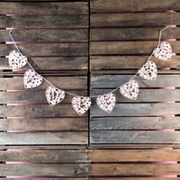 Personalised Papercut Heart-Shaped Bunting