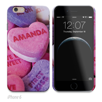 Personalised Phone Cover - Candy Hearts