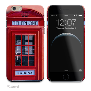 Personalised Phone Cover - Telephone Box