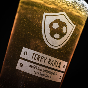Personalised Pint Glass - Best Footballer