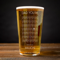 Personalised Pint Glass - Dad,  You