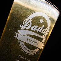 Personalised Pint Glass - Daddy Established