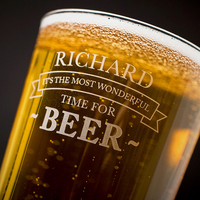 Personalised Pint Glass - It