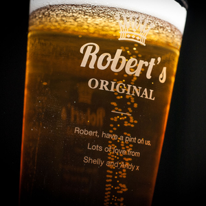 Personalised Pint Glass - Original