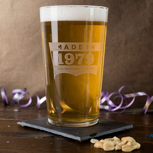 Personalised Pint Glass - Original Parts