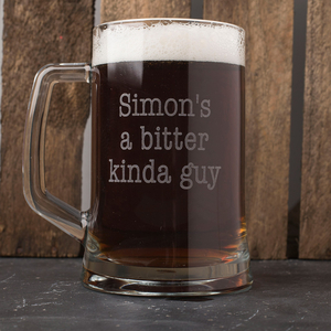 Personalised Pint Tankard - Bitter Guy