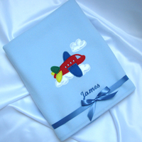 Personalised Plane Fleece Blanket