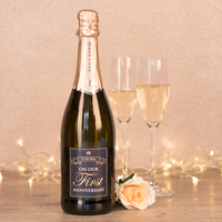 Personalised Prosecco - On Our First Anniversary