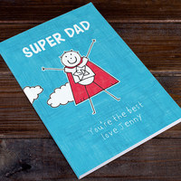 Personalised Purple Ronnie Journal - Super Dad