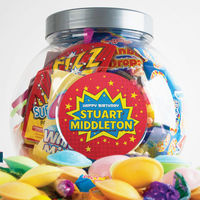 Personalised Retro Sweet Jar - Birthday Stars