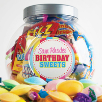 Personalised Retro Sweet Jar - Birthday Sweets