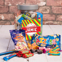 Personalised Retro Sweet Jar - Congratulations