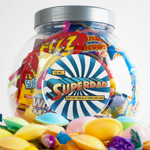 Personalised Retro Sweet Jar - To My Super Dad