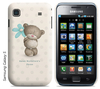 Personalised Samsung Phone Cover - Hugs - Blue Flower