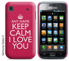 Personalised Samsung Phone Cover - Keep Calm,  I Love You